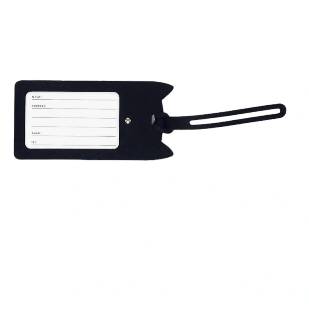 Kate Spade New York Silicone Luggage Tag with Durable Strap, Black Cat (new)